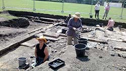 Archaeological dig site